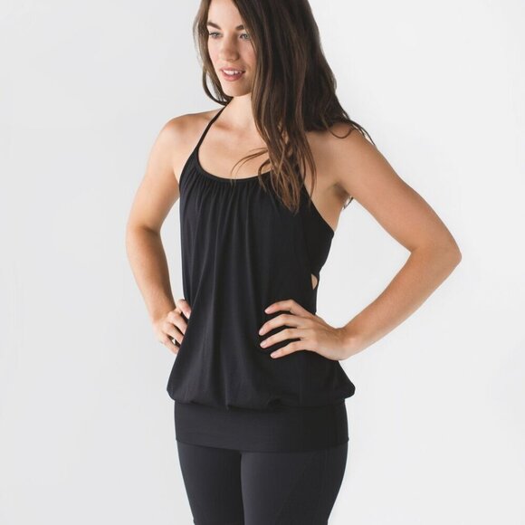 Lululemon No Limits Tank- Black Athletic Lightweight Tank- Size 6 - Picture 2 of 11